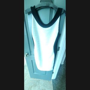 Joseph Ribhoff White Black Hourglass Dress